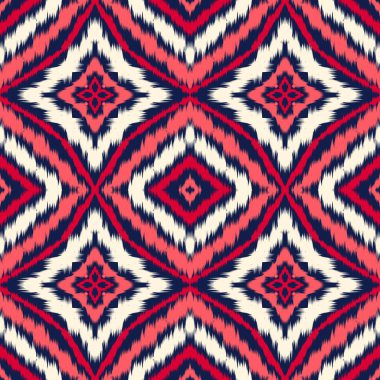 Kusursuz etnik desenli geleneksel geometrik soyut folklor süsü Kabile etnik illüstrasyon geçmişi