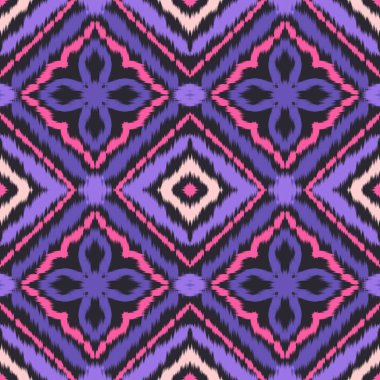 Kusursuz etnik desenli geleneksel geometrik soyut folklor süsü Kabile etnik illüstrasyon geçmişi