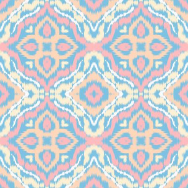 Kusursuz etnik Tekstil deseni geometrik soyut folklor süsü baskı, giysi ve eşarp için kabile etnik illüstrasyon tasarımı