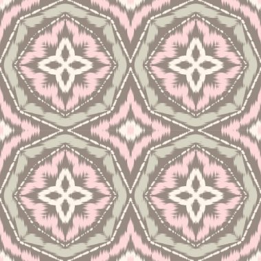 Kusursuz etnik Tekstil deseni geometrik soyut folklor süsü baskı, giysi ve eşarp için kabile etnik illüstrasyon tasarımı