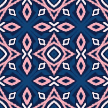 Kusursuz etnik desenli geleneksel geometrik soyut folklor süsü Kabile etnik illüstrasyon geçmişi