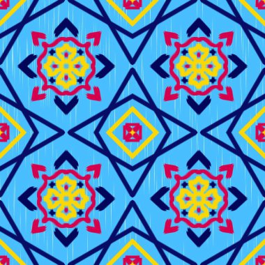 Kusursuz etnik desenli geleneksel geometrik soyut folklor süsü Kabile etnik illüstrasyon geçmişi