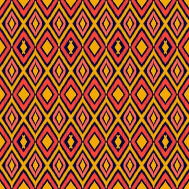 Kusursuz etnik desenli geleneksel geometrik soyut folklor süsü Kabile etnik illüstrasyon geçmişi