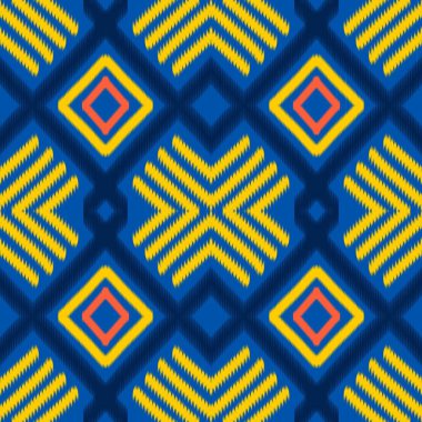 Kusursuz etnik desenli geleneksel geometrik soyut folklor süsü Kabile etnik illüstrasyon geçmişi