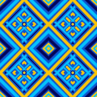 Kusursuz hedef şekli geometrik soyut folklor süslemesi Kabile etnik illüstrasyon geçmişi