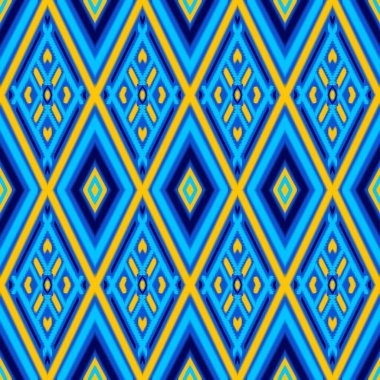 Kusursuz hedef şekli geometrik soyut folklor süslemesi Kabile etnik illüstrasyon geçmişi