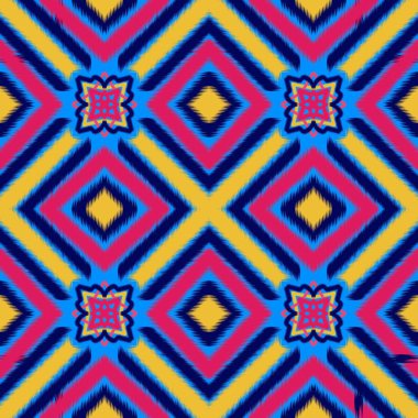 Kusursuz hedef şekli geometrik soyut folklor süslemesi Kabile etnik illüstrasyon geçmişi