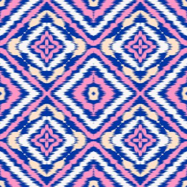 Kusursuz etnik Tekstil deseni geometrik soyut folklor süsü baskı, giysi ve eşarp için kabile etnik illüstrasyon tasarımı