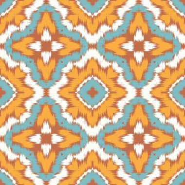Kusursuz etnik Tekstil deseni geometrik soyut folklor süsü baskı, giysi ve eşarp için kabile etnik illüstrasyon tasarımı