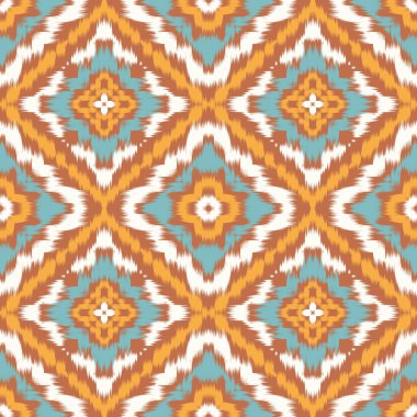 Kusursuz etnik Tekstil deseni geometrik soyut folklor süsü baskı, giysi ve eşarp için kabile etnik illüstrasyon tasarımı