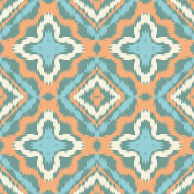 Kusursuz etnik Tekstil deseni geometrik soyut folklor süsü baskı, giysi ve eşarp için kabile etnik illüstrasyon tasarımı