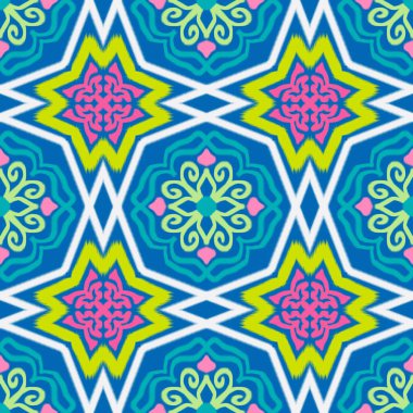 Kusursuz etnik desenli geleneksel geometrik soyut folklor süsü Kabile etnik illüstrasyon geçmişi