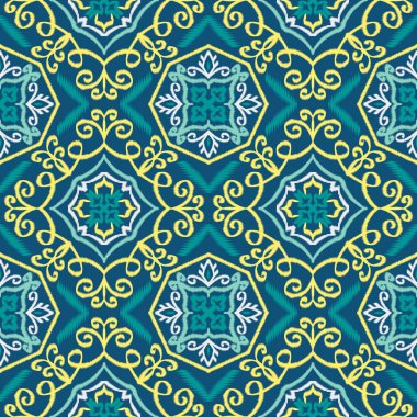 Kusursuz etnik desenli geleneksel geometrik soyut folklor süsü Kabile etnik illüstrasyon geçmişi