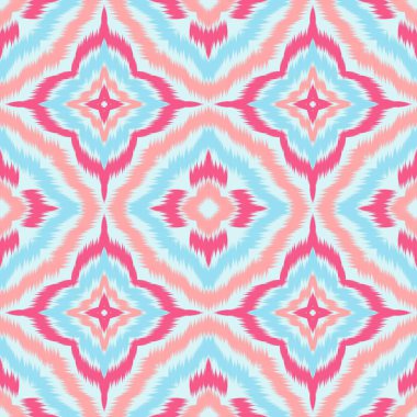 Kusursuz etnik Tekstil deseni geometrik soyut folklor süsü baskı, giysi ve eşarp için kabile etnik illüstrasyon tasarımı