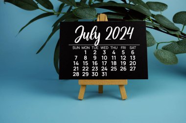 Planlama ve yönetim için Temmuz 2024 aylık takvim