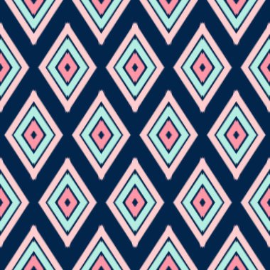 Kusursuz etnik Tekstil deseni geometrik soyut folklor süsü baskı, giysi ve eşarp için kabile etnik illüstrasyon tasarımı