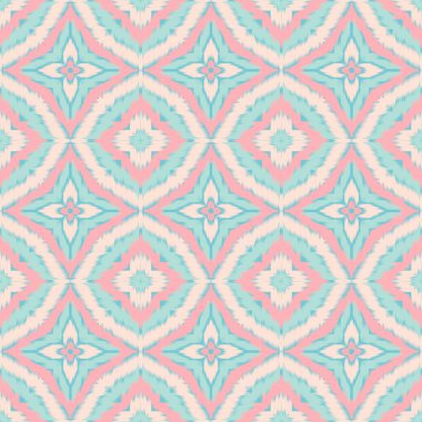 Kusursuz etnik Tekstil deseni geometrik soyut folklor süsü baskı, giysi ve eşarp için kabile etnik illüstrasyon tasarımı