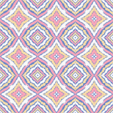 Kusursuz etnik Tekstil deseni geometrik soyut folklor süsü baskı, giysi ve eşarp için kabile etnik illüstrasyon tasarımı