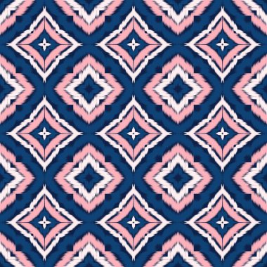 Kusursuz etnik Tekstil deseni geometrik soyut folklor süsü baskı, giysi ve eşarp için kabile etnik illüstrasyon tasarımı