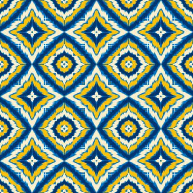 Kusursuz etnik Tekstil deseni geometrik soyut folklor süsü baskı, giysi ve eşarp için kabile etnik illüstrasyon tasarımı