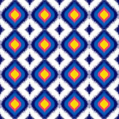 Kusursuz etnik Tekstil deseni geometrik soyut folklor süsü baskı, giysi ve eşarp için kabile etnik illüstrasyon tasarımı