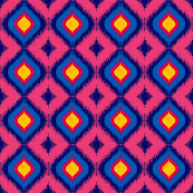 Kusursuz etnik Tekstil deseni geometrik soyut folklor süsü baskı, giysi ve eşarp için kabile etnik illüstrasyon tasarımı