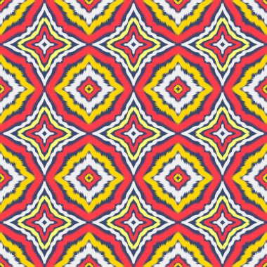 Kusursuz etnik Tekstil deseni geometrik soyut folklor süsü baskı, giysi ve eşarp için kabile etnik illüstrasyon tasarımı