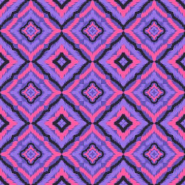 Kusursuz etnik Tekstil deseni geometrik soyut folklor süsü baskı, giysi ve eşarp için kabile etnik illüstrasyon tasarımı