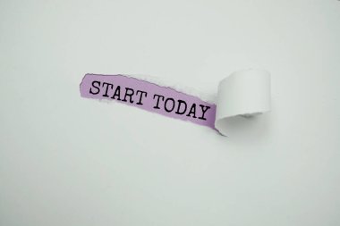 Bugün başlat Mor arkaplanda metin iletisi