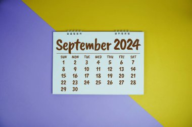 Eylül 2024 yıllık planlama ve yönetim takvimi