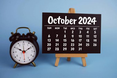 Planlama ve yönetim için Ekim 2024 aylık takvim