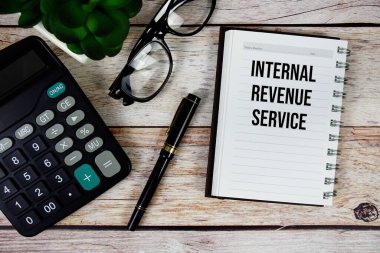 Not defteri, İş ve Mali konsept geçmişi üzerine İç Gelir Servisi (IRS) metni