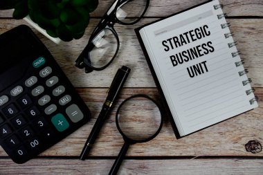 Not defteri, İş ve Mali konsept geçmişi üzerine Stratejik İş Birimi (SBU) metni