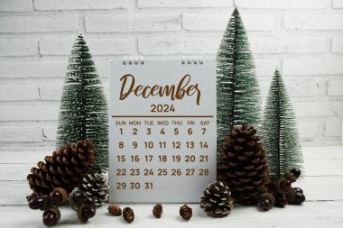 Planlama ve yönetim için Aralık 2024 aylık takvim