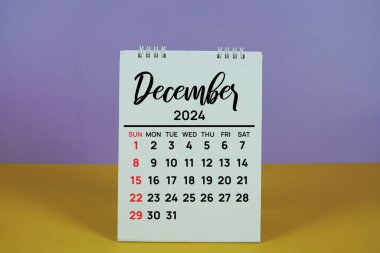 Aralık 2024 yıllık planlama ve yönetim takvimi