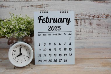 Şubat 2025 Aylık masa takvimi