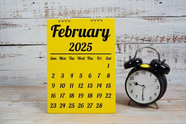 Şubat 2025 Aylık masa takvimi