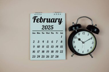 Şubat 2025 Aylık masa takvimi