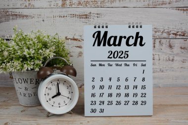 Mart 2025 Aylık planlama ve yönetim takvimi