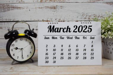 Mart 2025 Aylık planlama ve yönetim takvimi