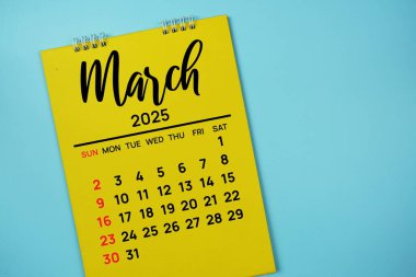 Mart 2025 Aylık planlama ve yönetim takvimi