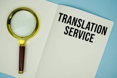 Tercüme servisi metin mesajı not sayfasına büyüteçle yazıldı