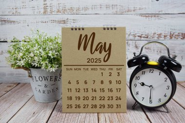 Mayıs 2025 yıllık planlama ve yönetim takvimi