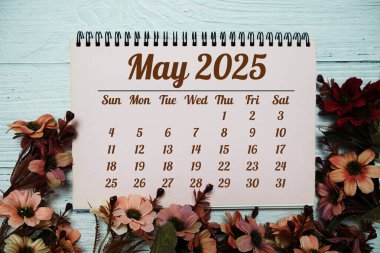 Mayıs 2025 yıllık planlama ve yönetim takvimi