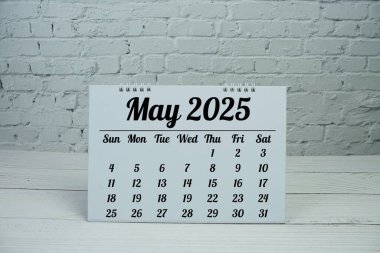 Mayıs 2025 yıllık planlama ve yönetim takvimi