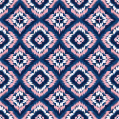 Kusursuz etnik Tekstil deseni geometrik soyut folklor süsü baskı, giysi ve eşarp için kabile etnik illüstrasyon tasarımı