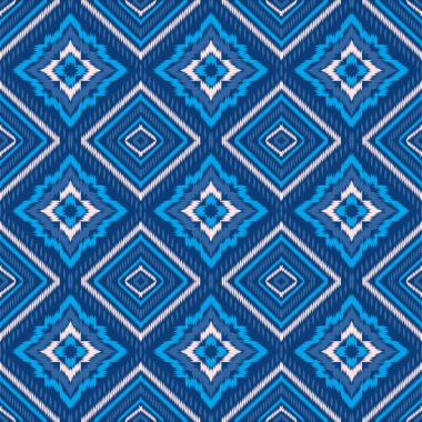 Kusursuz etnik Tekstil deseni geometrik soyut folklor süsü baskı, giysi ve eşarp için kabile etnik illüstrasyon tasarımı