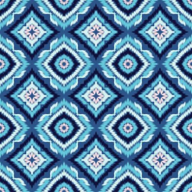 Kusursuz etnik Tekstil deseni geometrik soyut folklor süsü baskı, giysi ve eşarp için kabile etnik illüstrasyon tasarımı