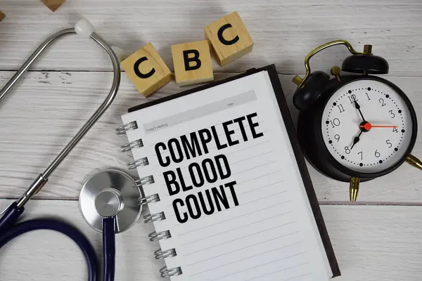 CBC - Not defterinde, sağlık arabasında ve tıbbi konsept geçmişinde Kan Sayımı kısaltması