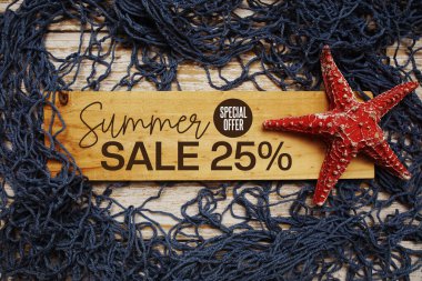 Yaz Satışı% 25 indirimli Promosyon İndirimli Alışveriş Konsepti